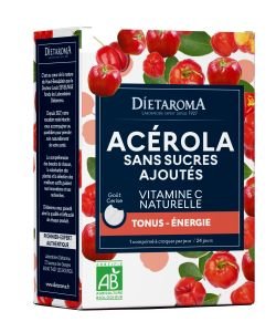 Acérola sans sucres ajoutés BIO, 24 tablets